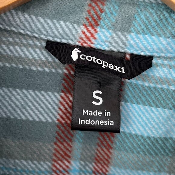 Cotopaxi Men's Mero Organic Flannel Button-Down Amber Plaid Shirt Sz Sm - Picture 3 of 7